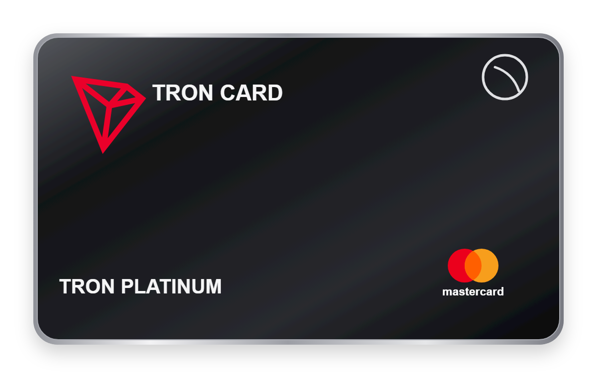 Tron Plastic Platinum metal card